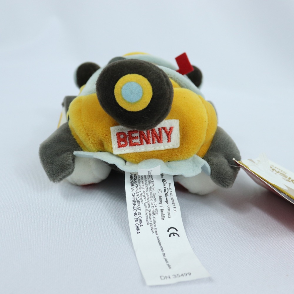 Disney Who Framed Roger Rabbit Benny The Cab Plush Bean Bag w/ Tags NO SOUND 6" - Picture 4 of 9